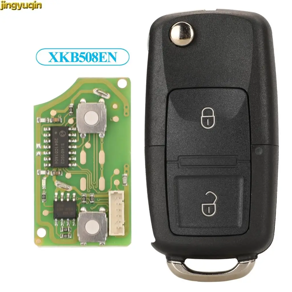 

Jingyuqin 5 шт. Xhorse XKB508EN провод VVDI Автомобильный ключ для VW Volkswagen B5 VVDI2 мини ключ инструмент 2 кнопки универсальный пульт дистанционного управлени...