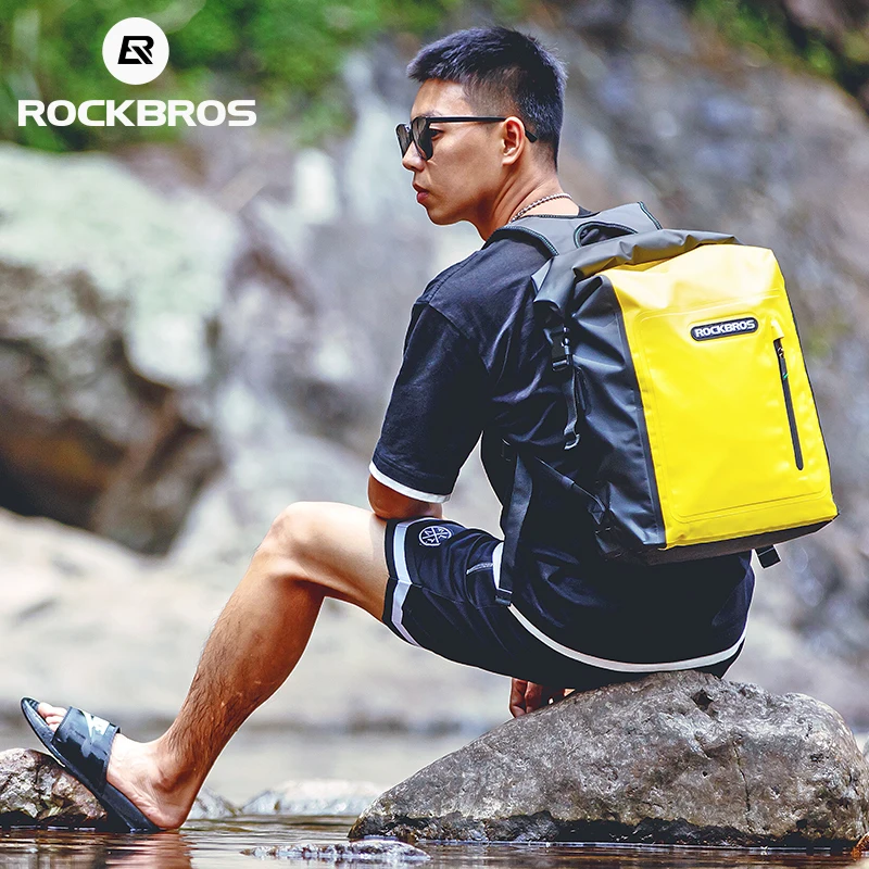 

ROCKBROS Waterproof Women's Beach Bag PVC Large Capacity Outdoor Sports Bag Gym Swimming Fishing Backpack Diving Equipment