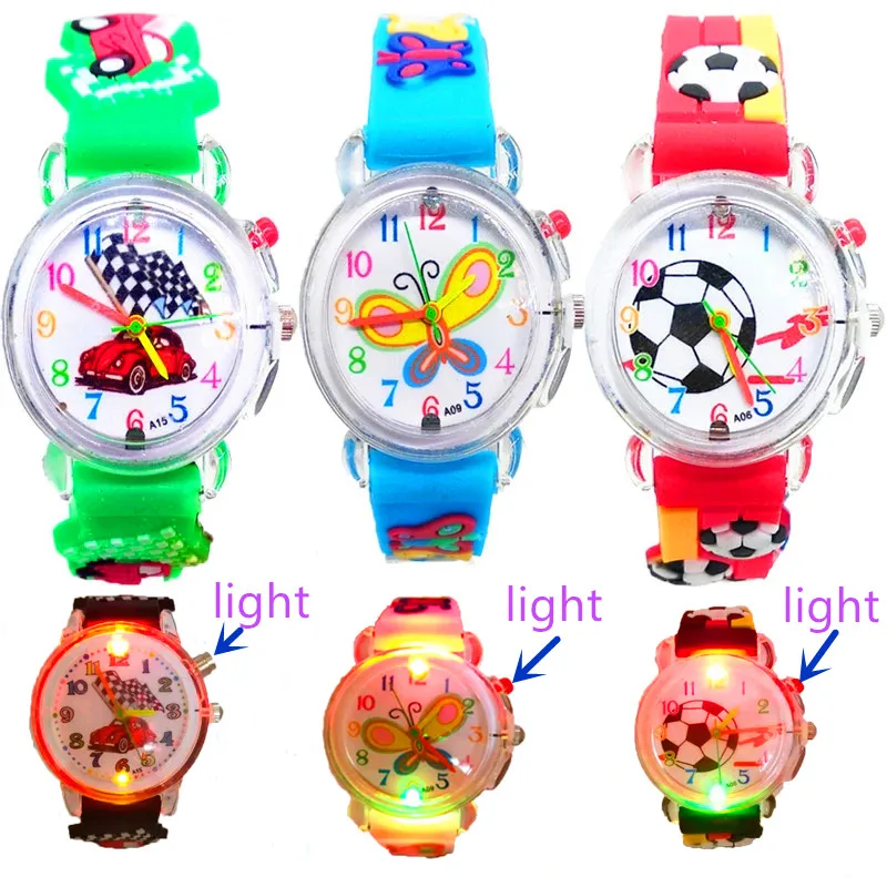

Детские наручные часы с подсветкой, спортивный автомобиль, светсветильник свет, хорошее качество, для мальчиков и девочек