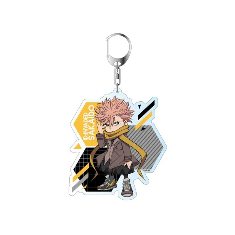

Toy Acrylic Keyrings Horror Cartoon ID:INVADED Keychain Anime Figure Pendant Key Chain Jewelry Halloween Gifts Cosplay Trinket