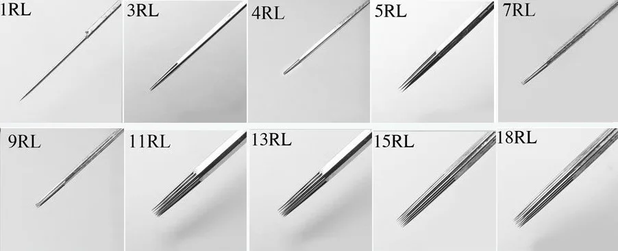 Расширенные 50 шт Профессиональные иглы татуировки 3RL одноразовые стерильные для