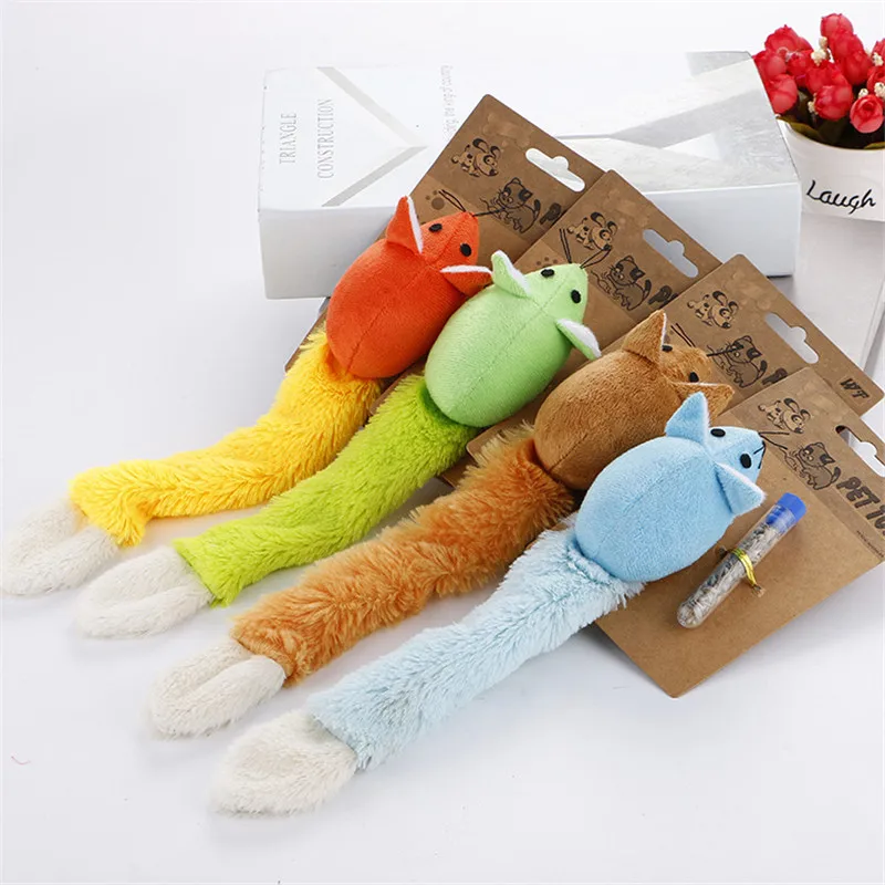 

Colorful Mouse Cat Toy Plush Mice Toy Bite Resistant Molar Toy Fleece False Mouse Funny Kitten Playing Pet Training Supplies