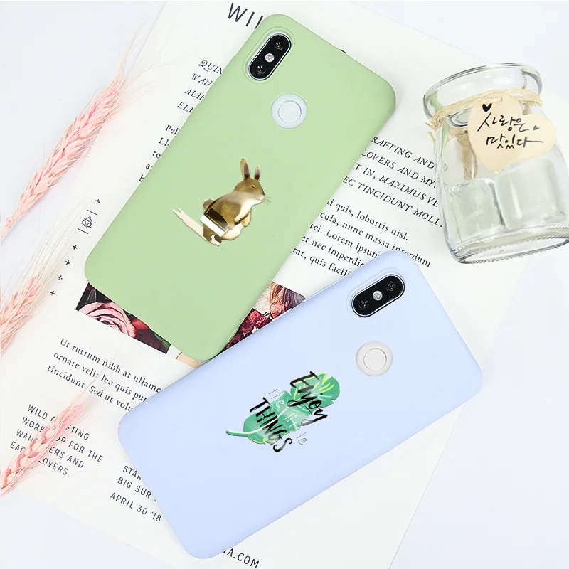 Матовый зеленый фиолетовый розовый чехол для Xiao mi Red Note 8T 7 6 5 силиконовый 6A Pro 5A 7A