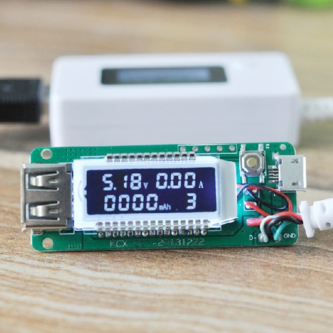 Амперметр с ЖК дисплеем мини USB тестер напряжения тока емкости детектор