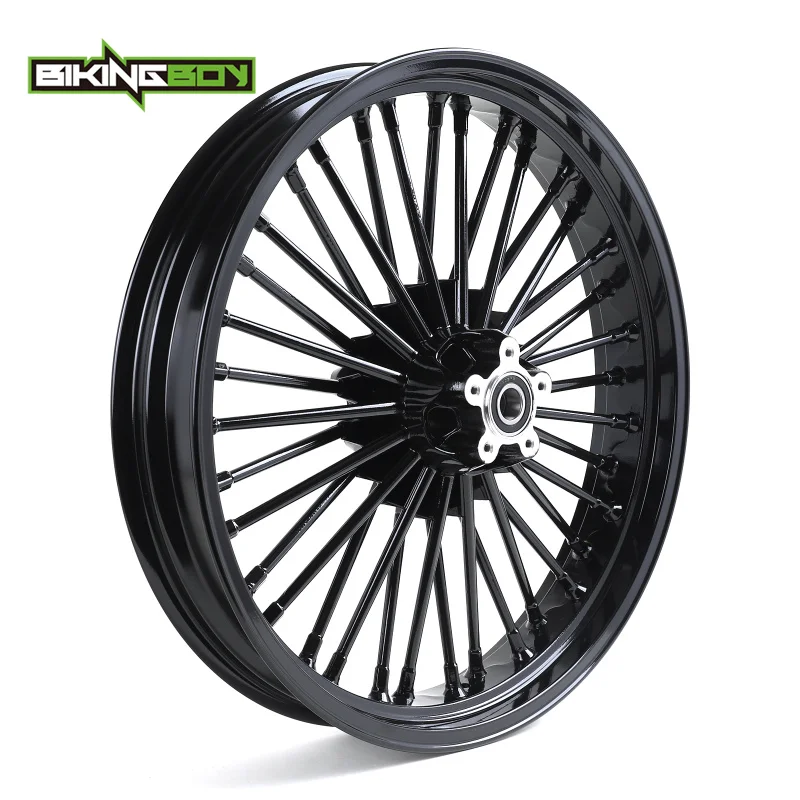 

BIKINGBOY 21" 3.5" Dual Disc Front Cast Wheel 99-20 Touring Street Glide Road Glide Road King Ultra Limited Fat King Spoke