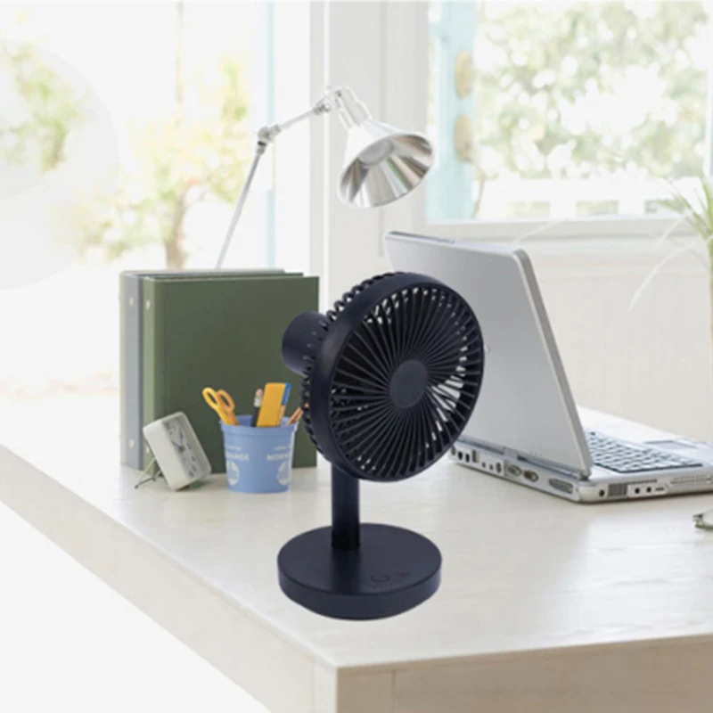 

Desktop Fan 4 Speed Automatic 120 Shaking Head 4000MAh USB Charging Brushless Motor Mini Fan for Home Office