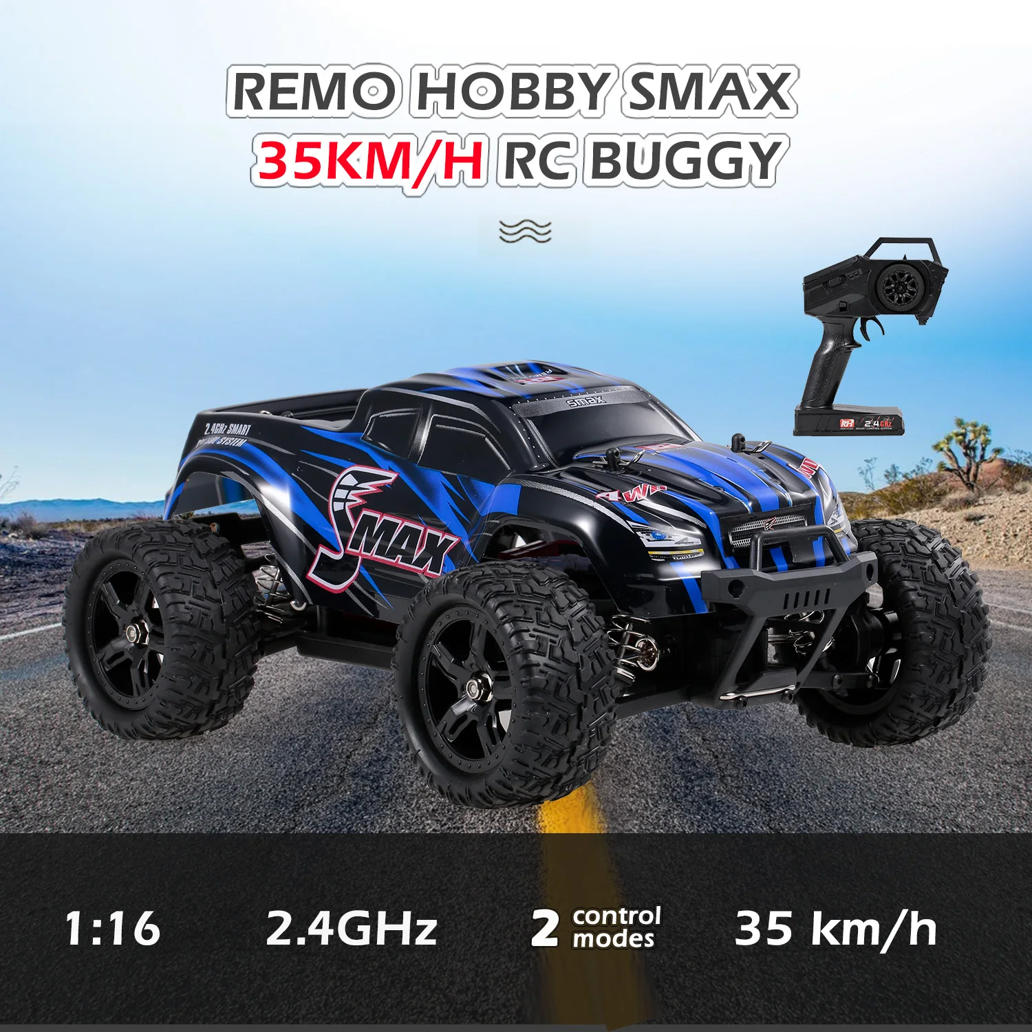 

REMO HOBBY 1631 RC Car 35km/h 1/16 2.4 GHz 4WD RC Buggy Truck Racing Big Foot Off Road Car RTR Remote Control Toy