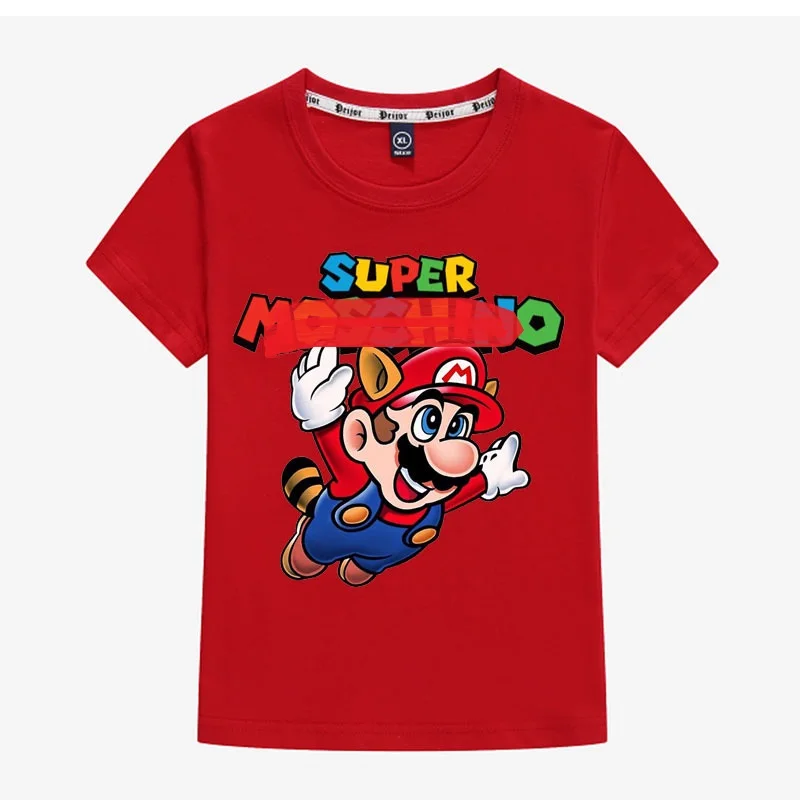 

2020 Summer 26 Cotton Short Cartoon O-Neck girl tops boys tops 0380 0350