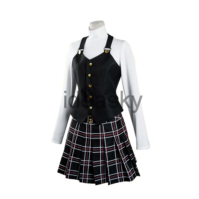 Костюм для косплея аниме Queen persona 5 makoto niijima Женский Школьный костюм парик