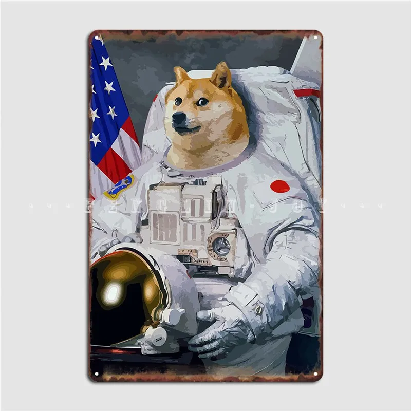 

Doge Metal Sign Funny Pub Wall Plaque Club Bar Tin Sign Poster