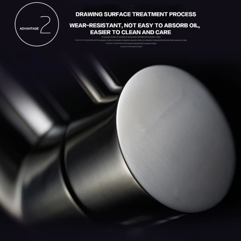 

High Quality 304 Stainless Steel Kitchen Rotatable Hot And Cold Faucet