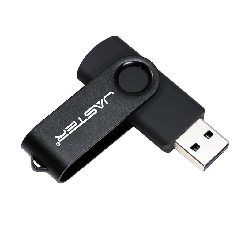 Черный JASTER новые USB флэш-накопители поворотный внешний Флешка 64 ГБ 32 ГБ 16 ГБ 8 ГБ 4 ГБ карта памяти usb необычный флеш-накопитель - Цвет: Черный