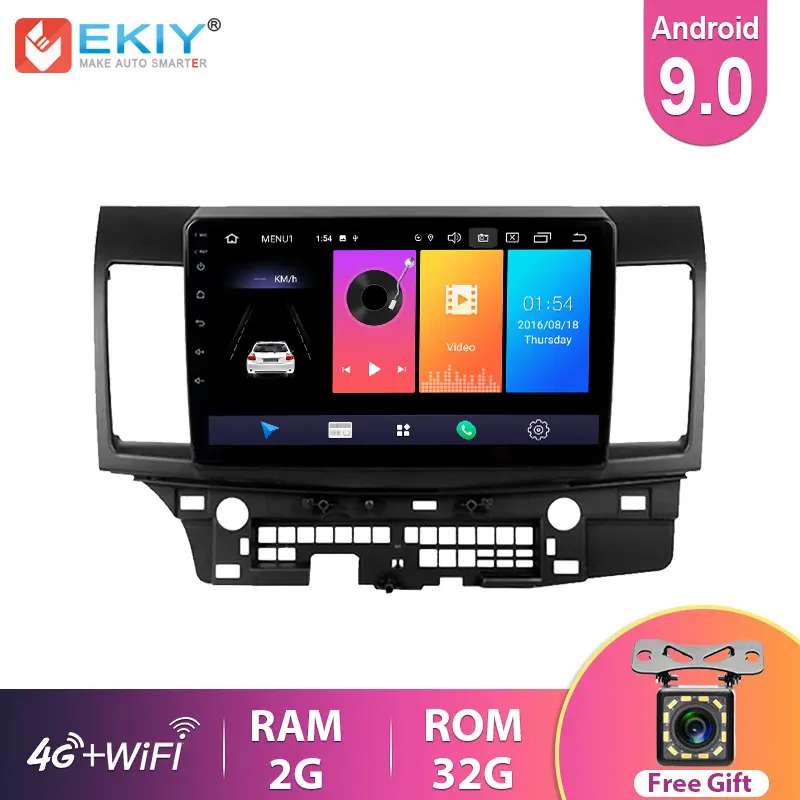 Автомобильный мультимедийный плеер EKIY 10 1 дюйма IPS Android 9 0 радио мультимедиа для