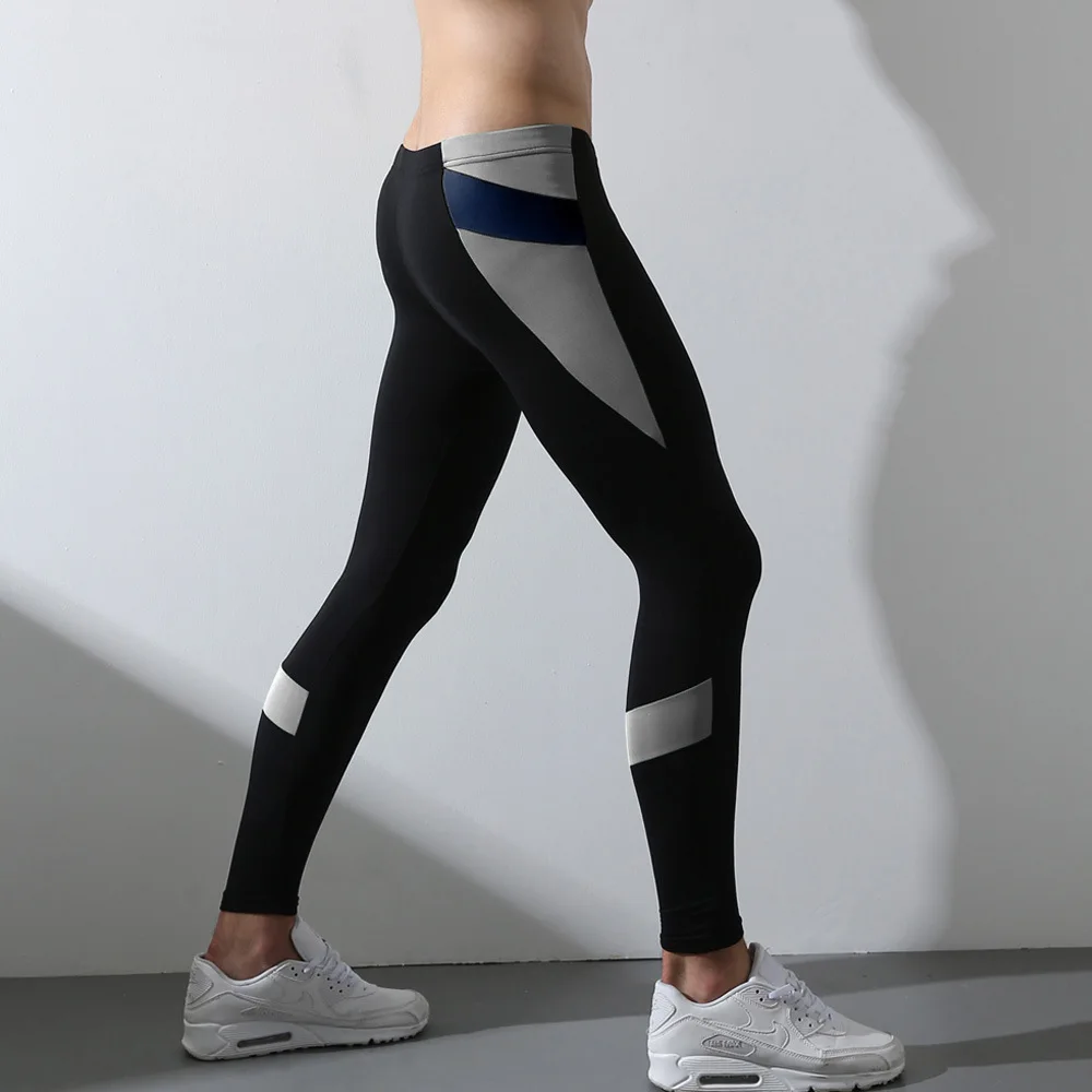 

Autumn Winter Men Sweatpants Thin Fleece Elastic Legging Tight Running Jogging Fitness Gym Training Athletic Trousers Sportswear