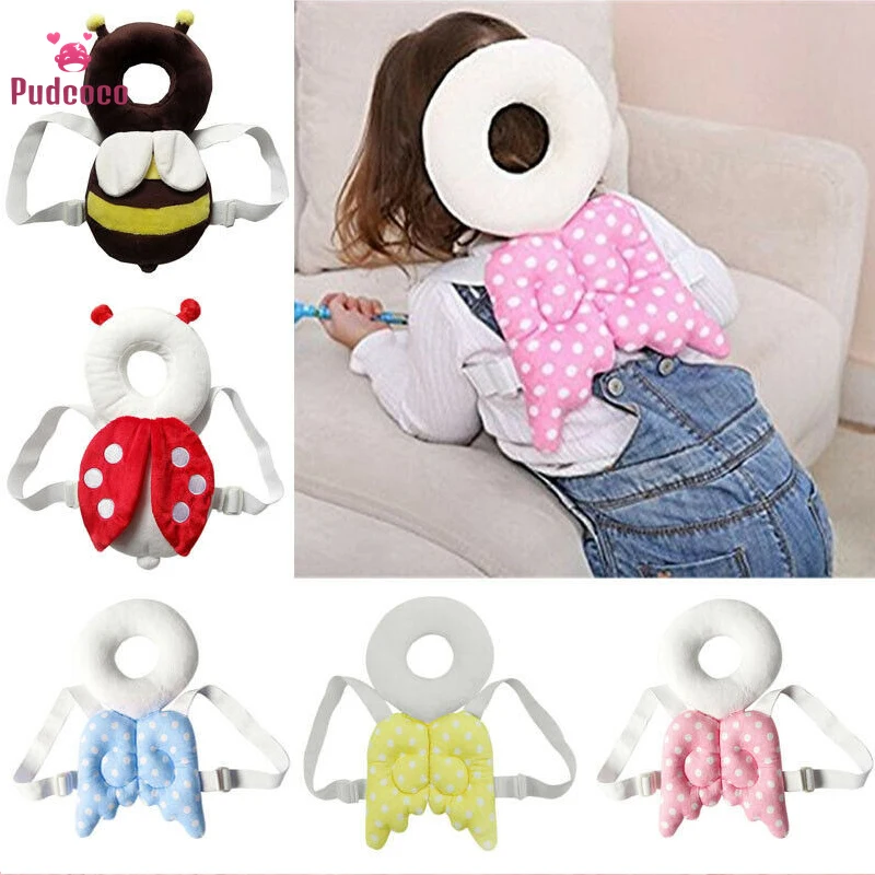 Pudcoco-Protector de seguridad para beb&eacute;, almohadilla de seguridad para la cabeza y la espalda, arn&eacute;s-0