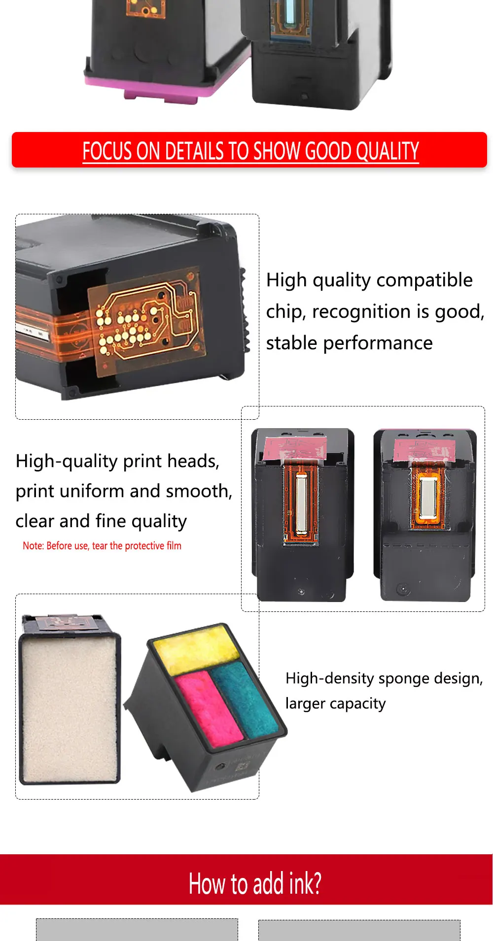 Перезаправляемый картридж Замена для HP302 XL для HP Deskjet 2130 2135 1110 1112 3630 3632 Officejet 3830 3834 4650 4655 принтер