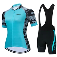 2022 new women cycling jersey short sleeve set summer maillot 19d bib shorts bicycle clothes sportwear mujer cycling clothing
