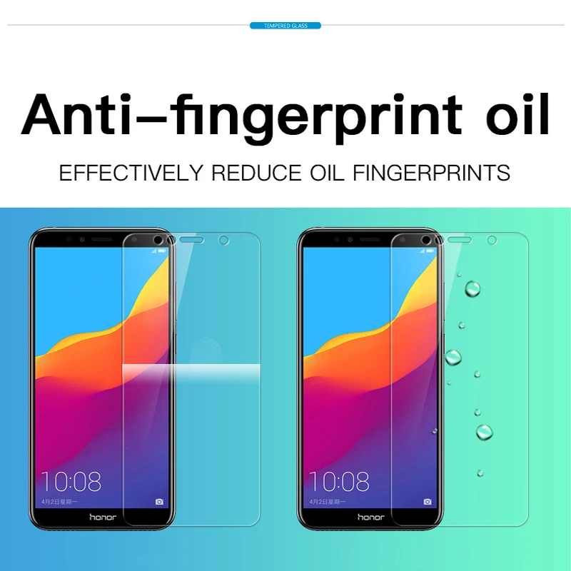 Закаленное стекло с полным покрытием для Huawei Honor 9 10 Lite 10i 20 Pro 7A 5 45 7C 7 7X Защитная
