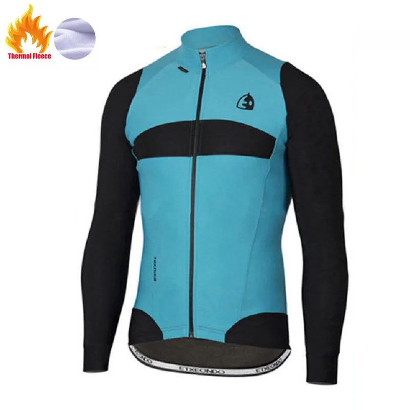Etxeondo зимняя теплая флисовая куртка для велоспорта Джерси с длинным рукавом Ropa