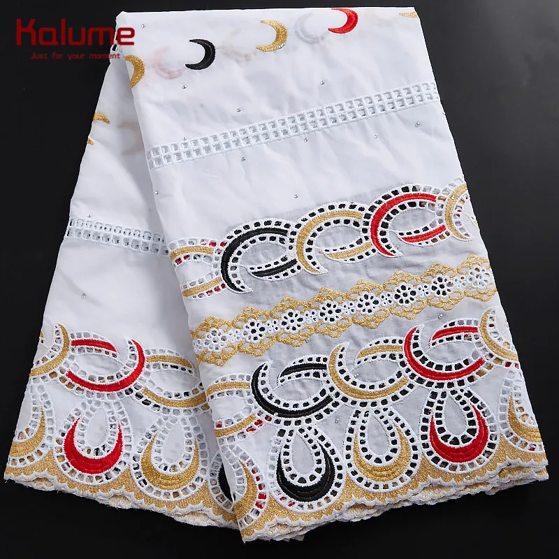 

Kalume African Cotton Lace Fabric Diy Dress Nigerian Lace Fabric Stones Swiss Voile In Switzerland For Party Wedding Dress F2341