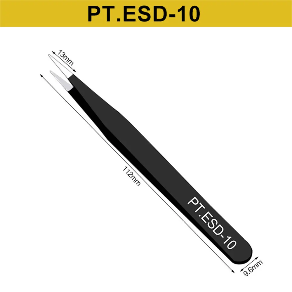 6 шт. антистатические пинцеты из нержавеющей стали|Промышленные пинцеты| |