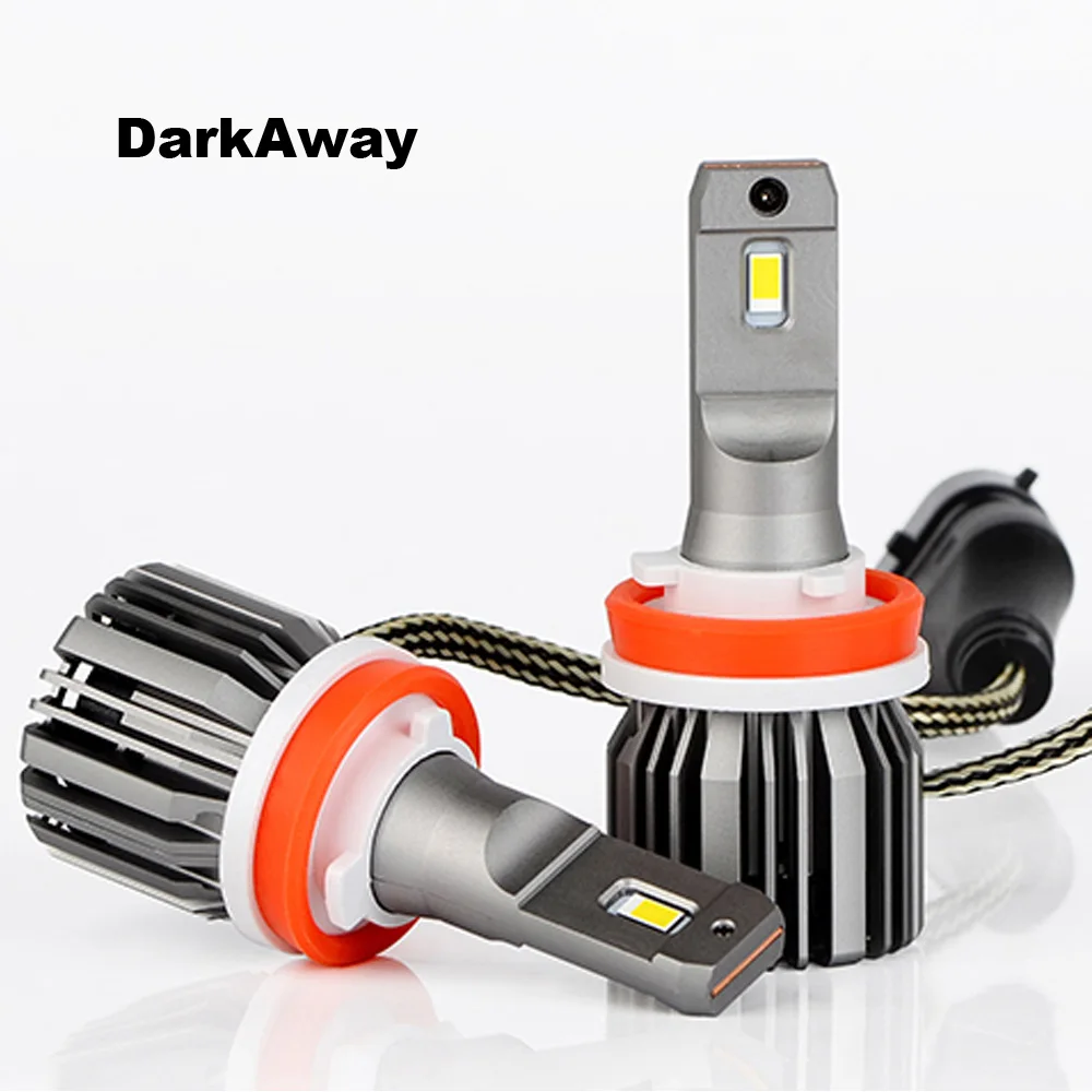DarkAway Car Headlights HB4 9006 HB3 9005 LED H7 H4 H11 H1 H13 9004 9007 LED Auto Bulb Plug Play 60W 6600Lm White Car Light