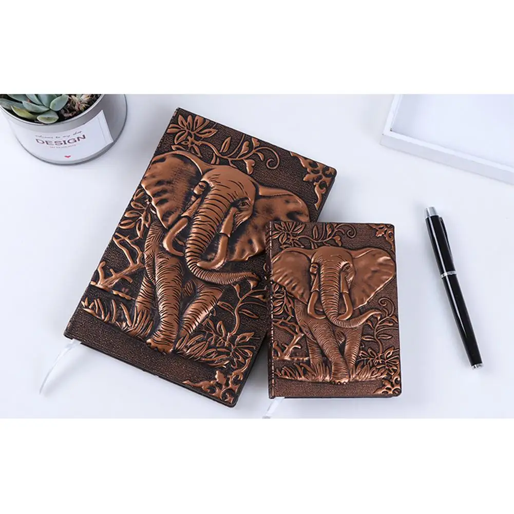 

Vintage Style Embossment Thick Paper Notebook Notepad School Office Stationery Supplies