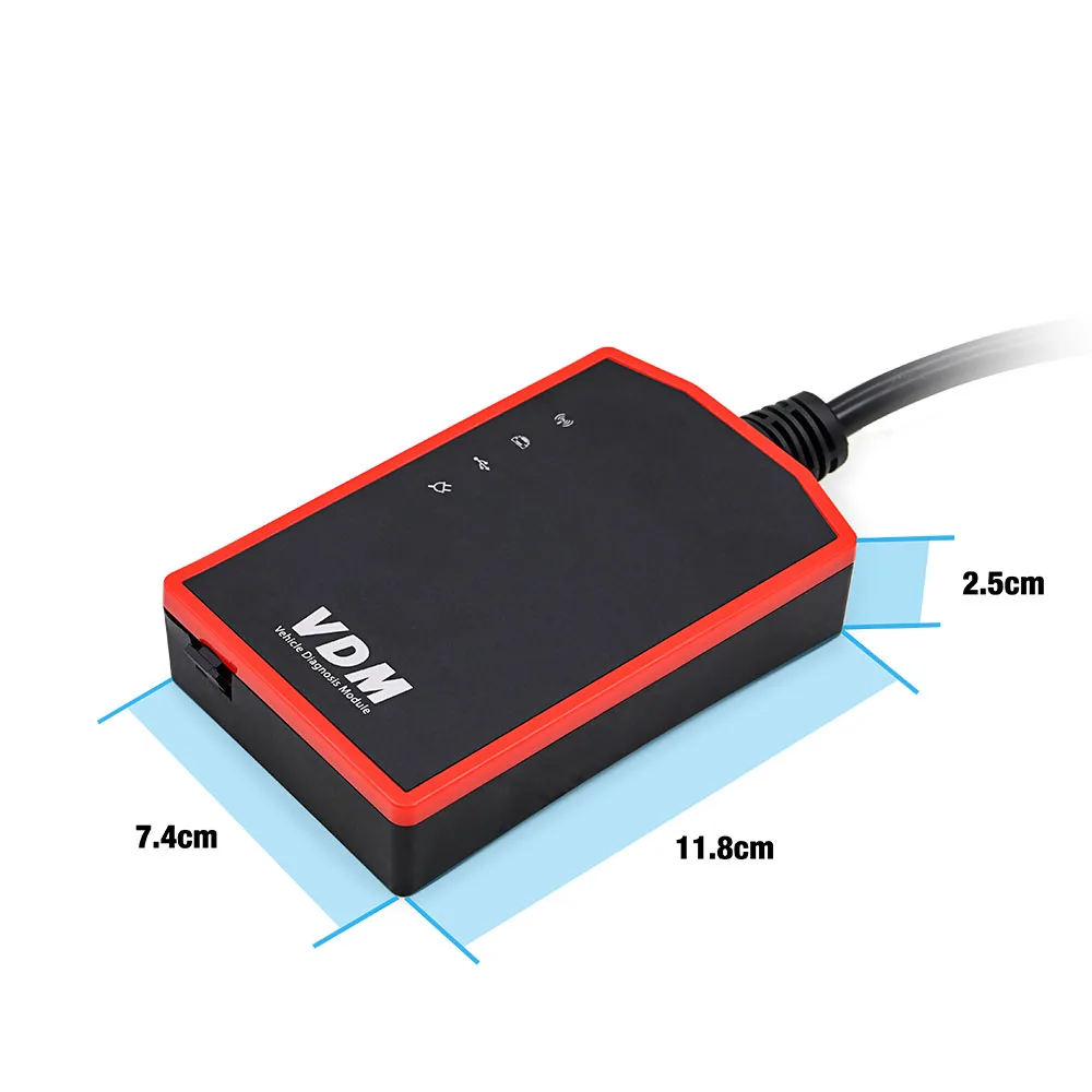 Оригинальная диагностическая система OBDII для автомобиля ucandas VDM автодиагностика онлайн обновление с Wi-Fi той же функцией, что и Diagun