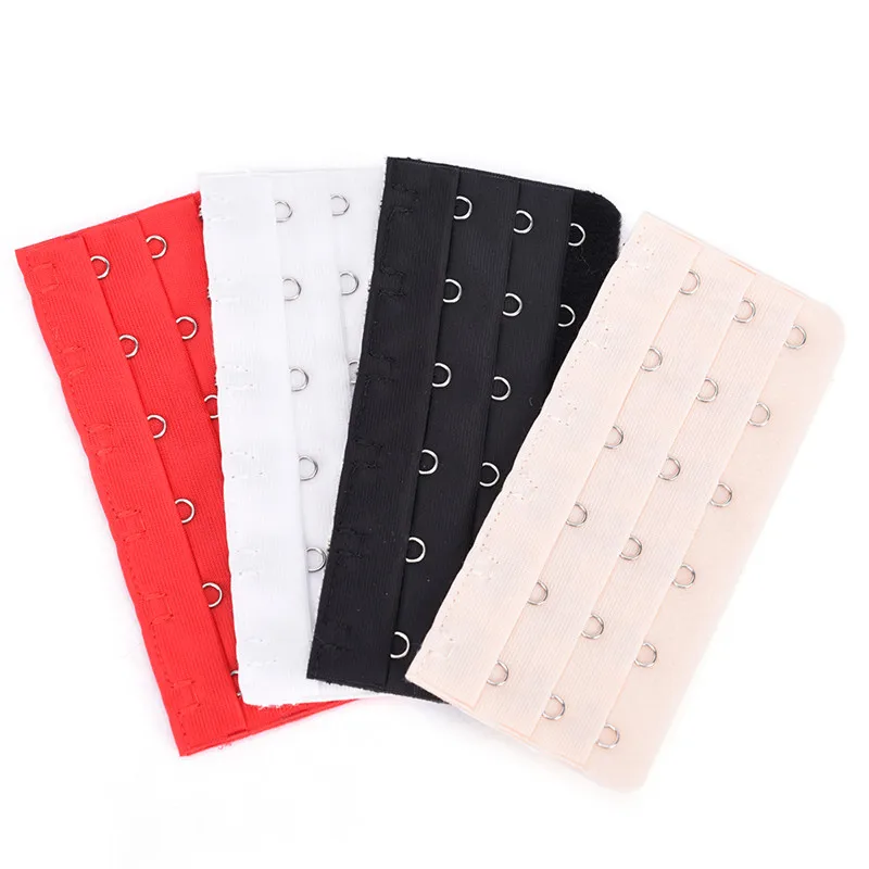 

3pcs /set 3 Rows 6 Hooks Extension Lingerie Strap Extender Replacement With 2 Hooks Bar Extenders