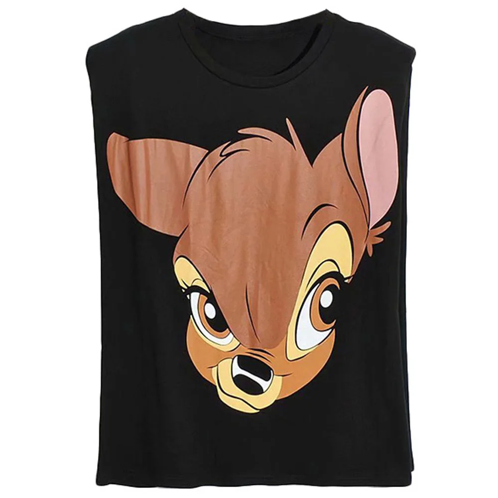 

Disney T-Shirt Mickey Mouse Daisy Duck Winnie the Pooh Bear Eeyore Bambi Princess Fairies Cartoon Print Women Cotton Tee Tops