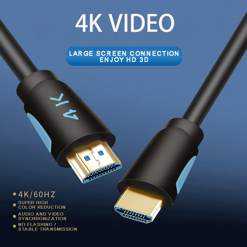 4K 60 Гц видео версия 2 0 штекер-штекер удлинитель 3D Hdmi-совместимый кабель адаптер