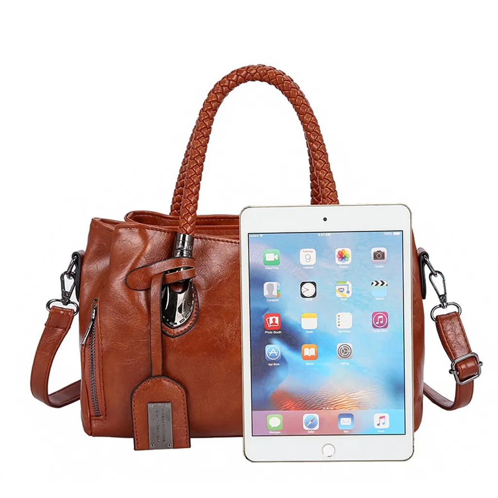 

Classics Crossbody Bags for Women Ladies Fashion Women's Solid Color Large Capacity Leather Shoulder Bag Handbag borsa donna