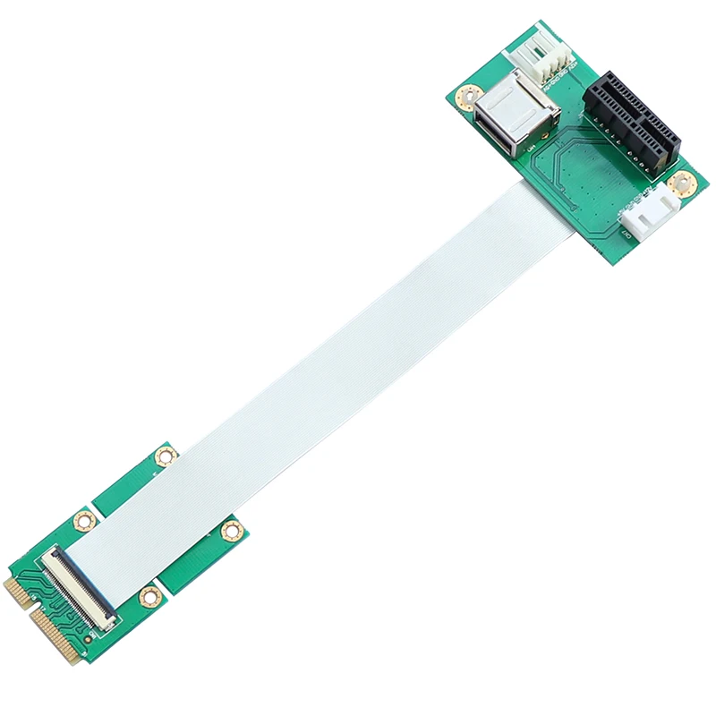 Переходник Mini PCI-E на PCI Express 1X Удлинительный шнур PCIE X1 USB 2 0 кабель FFC | Компьютеры и