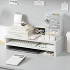 Подставка для монитора офисного компьютера с подставкой и клавиатурой