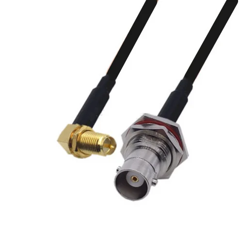 

Кабель RG58, женский, прямоугольный разъем для перегородки BNC, Wi-Fi антенна, фоторазъем кабеля