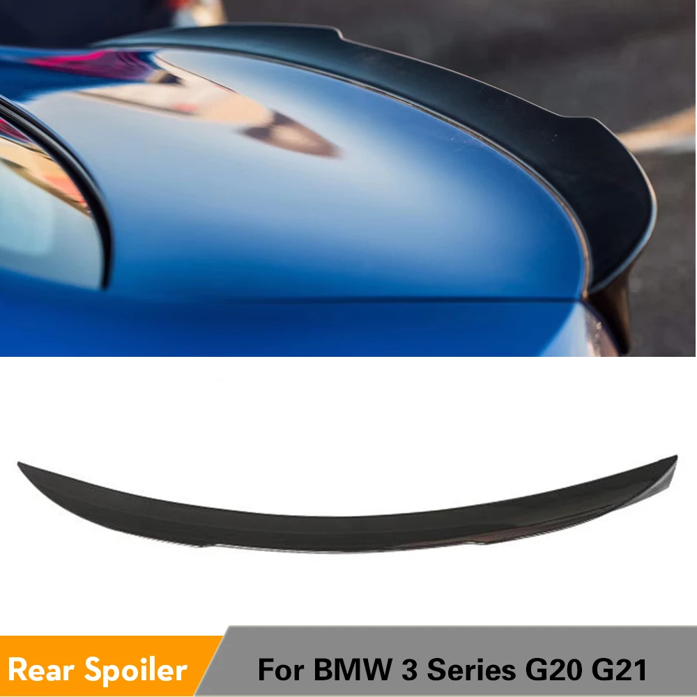 Задний спойлер багажника для BMW 3 серии G20 G21 2019 2020 задний из АБС глянцевый черный