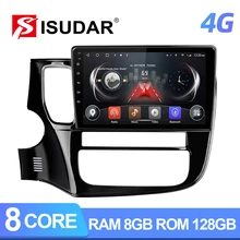 ISUDAR T72 QLED Android 10 Autoradio For Mitsubishi Outlander 3 2012-2018 GPS Car Multimedia Octa Core RAM 8GB ROM 4G FM no 2din