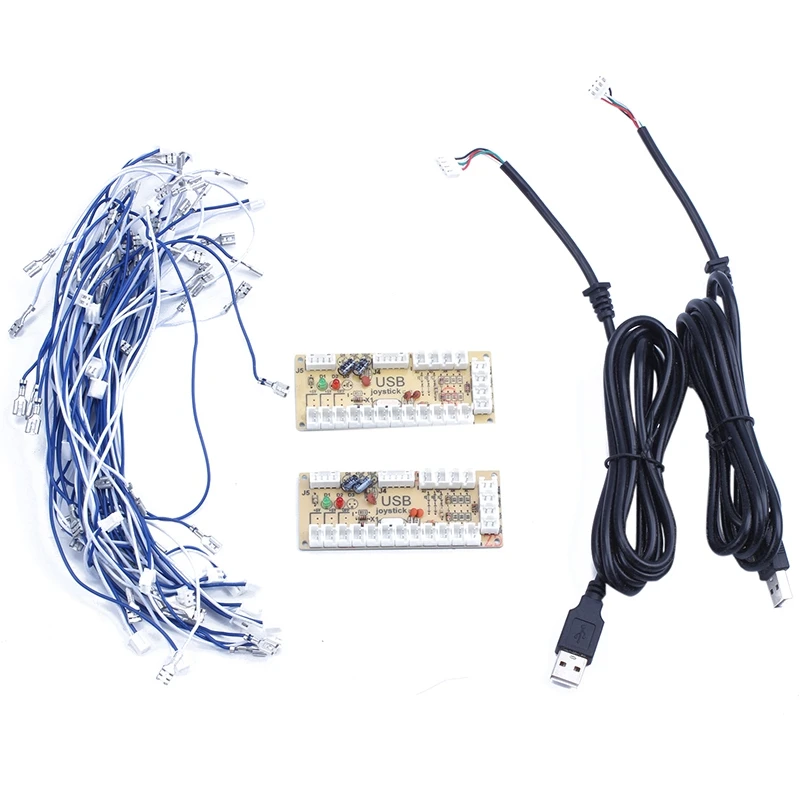 Новый 2X Нулевая задержка игровой USB энкодер ПК для джойстика 2PIN и 4 8 мм