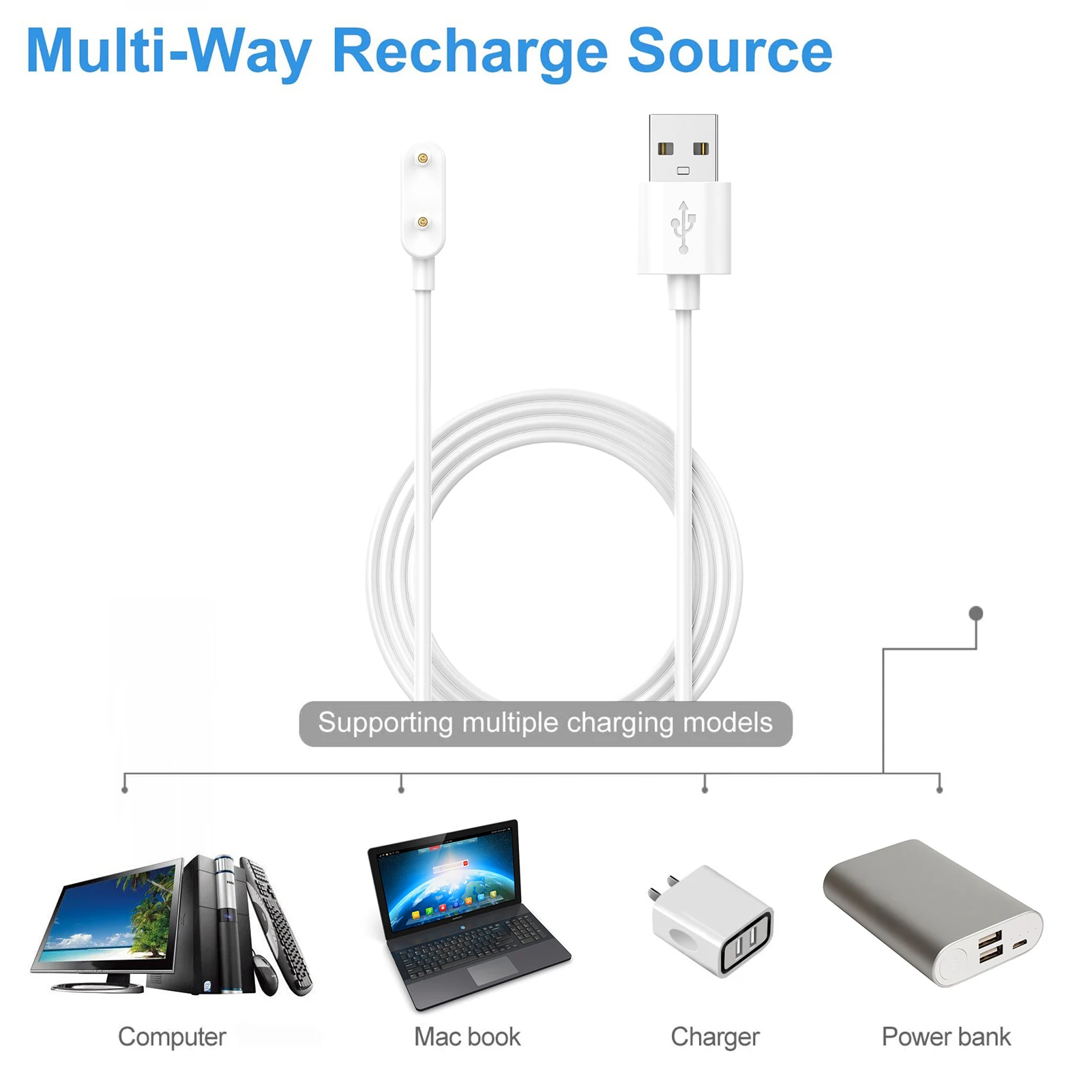 Смарт-часы Зарядное устройство док-адаптер Магнитный USB-кабель для зарядки основы шнур для Huawei Watch Fit / Honor Smart ES аксессуар о.