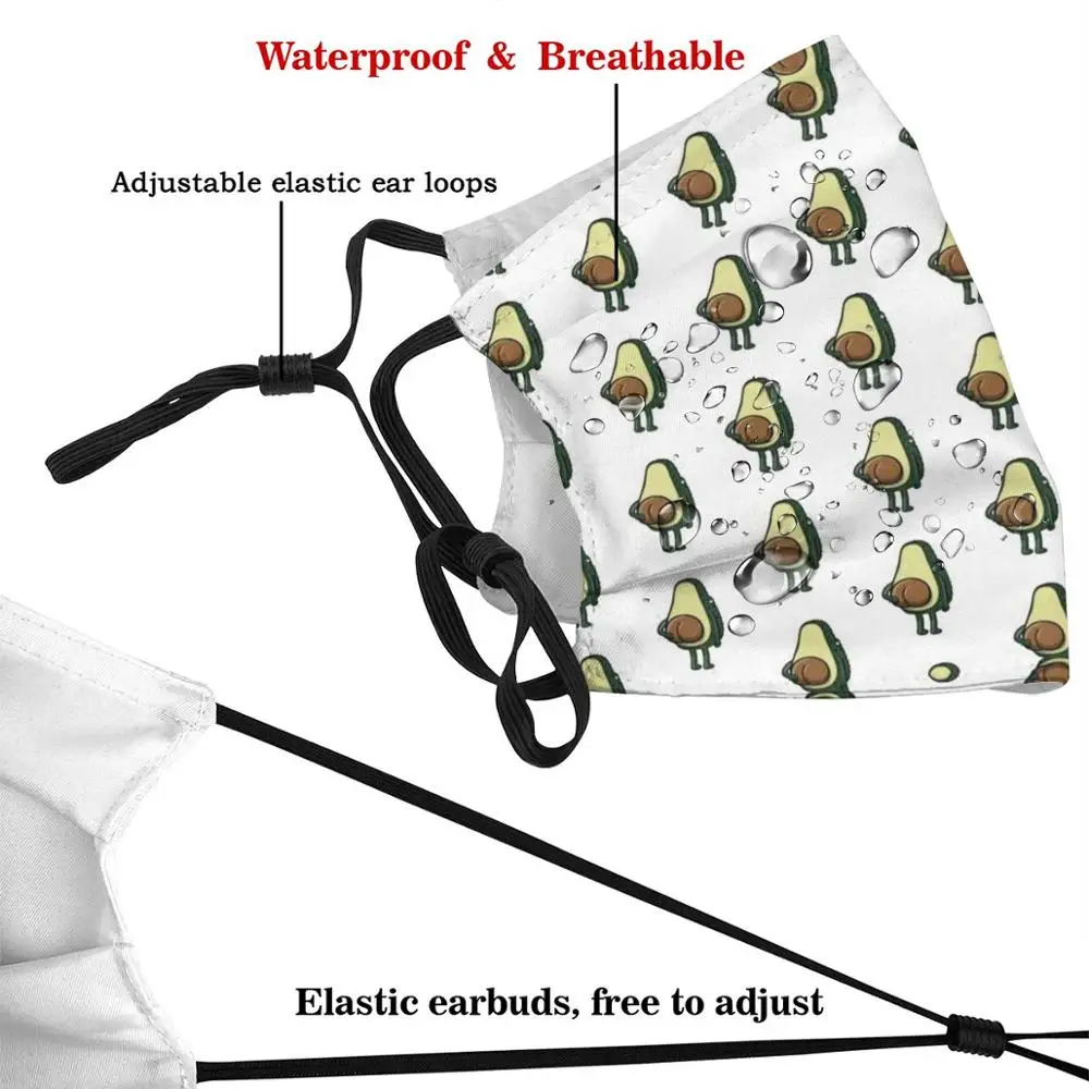 Маска для лица с фильтром Pm2.5 смешной принт многоразовая | Аксессуары одежды