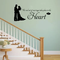 love marriage bedroom quote wall art stickers for childrens bedroom boy decals vinyl home decor dw21158