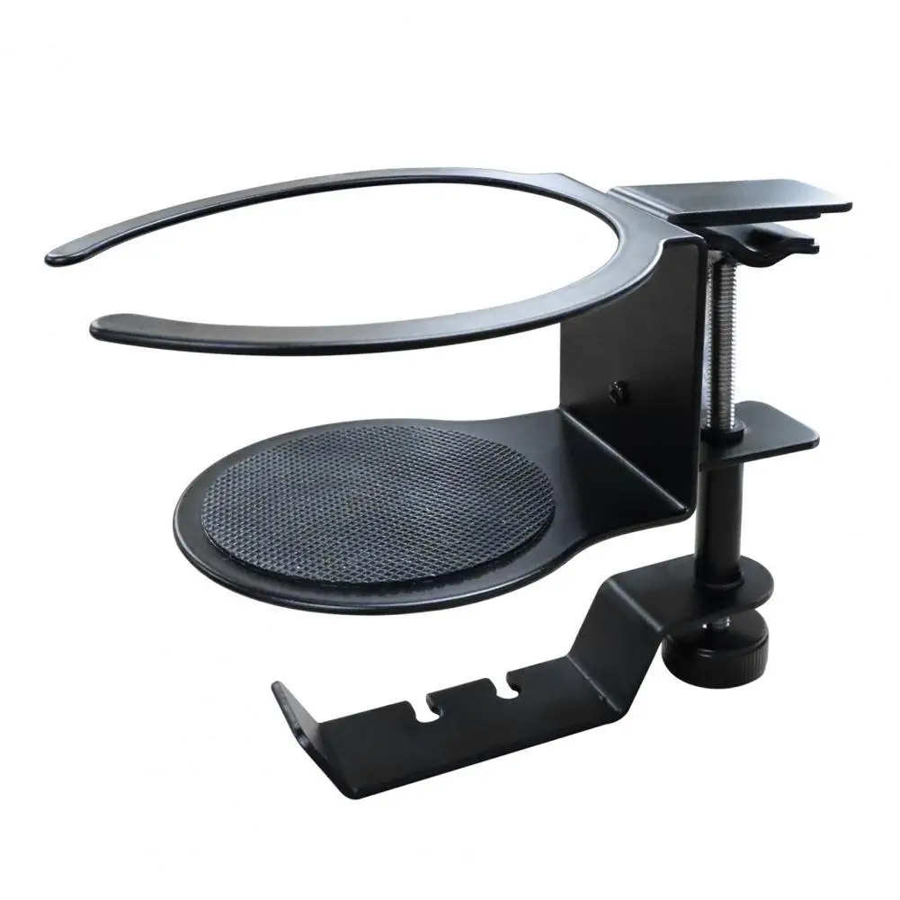 

Вешалка для наушников 2-в-1 вращающаяся на 360 градусов из алюминиевого сплава без отверстий настольная подставка для гарнитуры настенный заж...