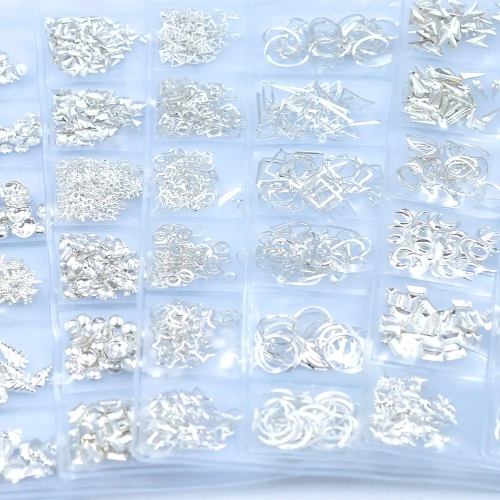 1 упаковка Смешанные 3D DIY пустая металлическая рамка украшения для дизайна ногтей