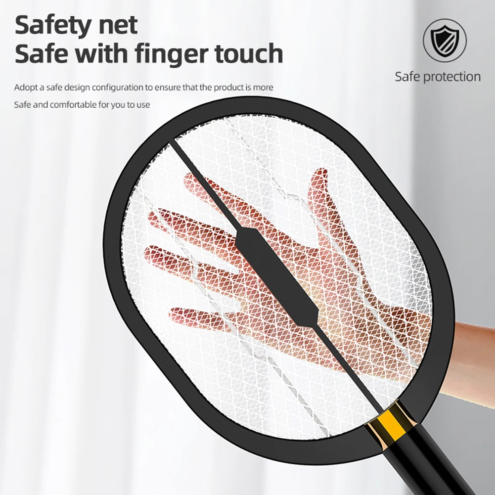 

3 In 1 Electric Mosquito Swatter Killer USB Photocatalyst Rechargeable Mosquito Insect Racket Trap Household Fly Bug Zapper