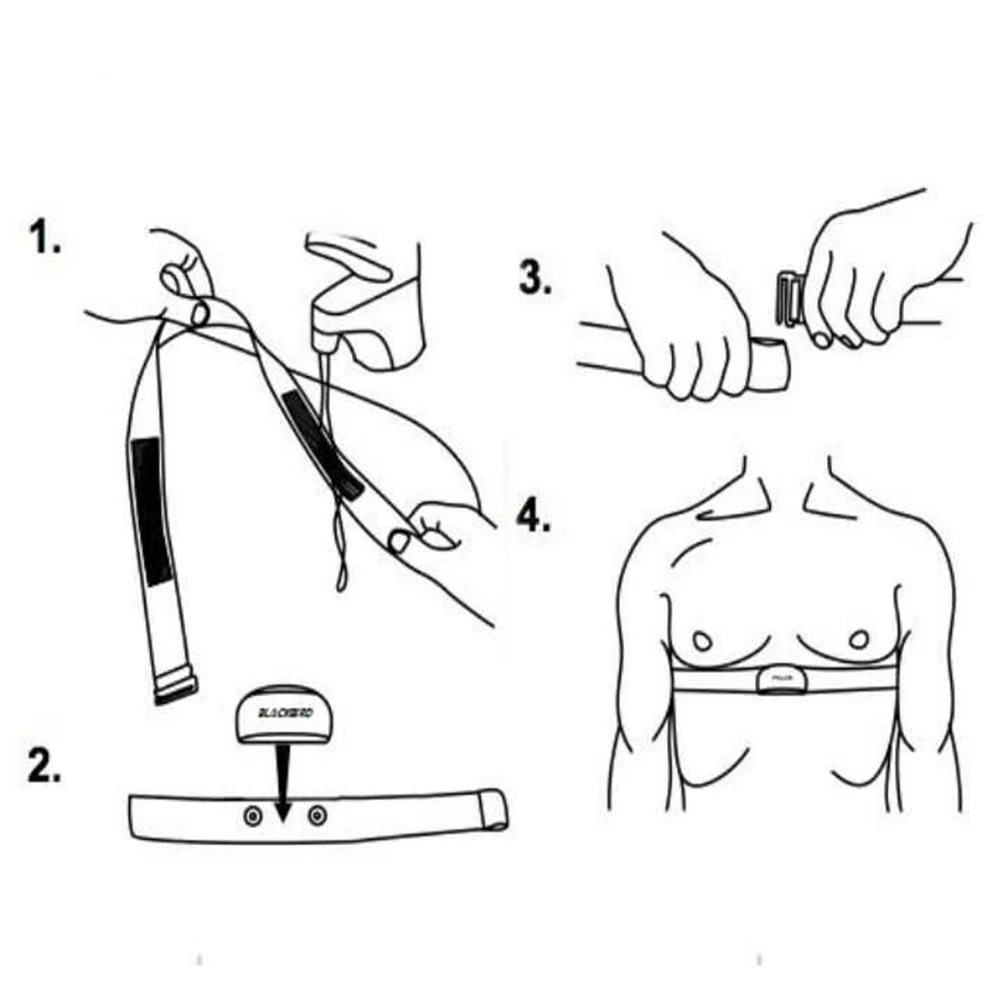 Регулируемые ремешки для крепления на груди спортивный монитор сердечного ритма