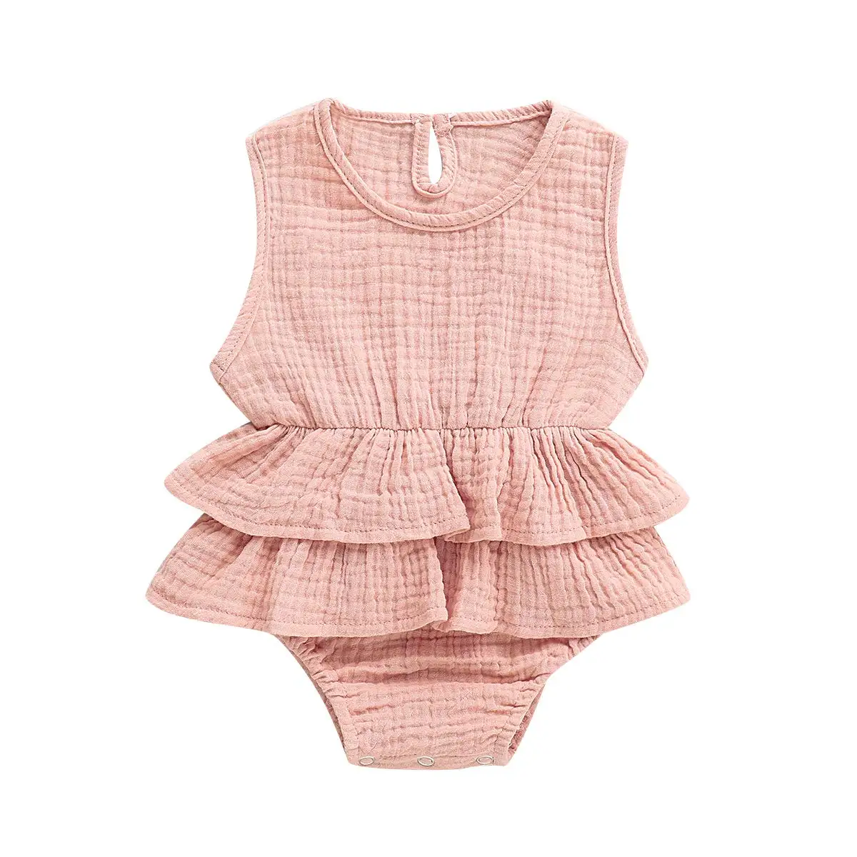

Pudcoco 2021 New Fashion Summer Newborn Infant Baby Girl Clothes Sleeveless Romper Tutu Dress 1PC Outfit
