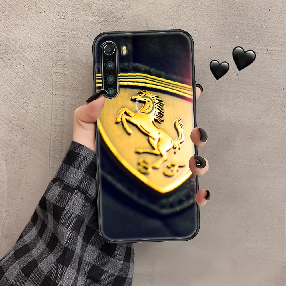 

soprt car Ferraries Phone case For Xiaomi Redmi Note 7 7A 8 8T 9 9A 9S 10 K30 Pro Ultra black trend prime pretty Etui fashion