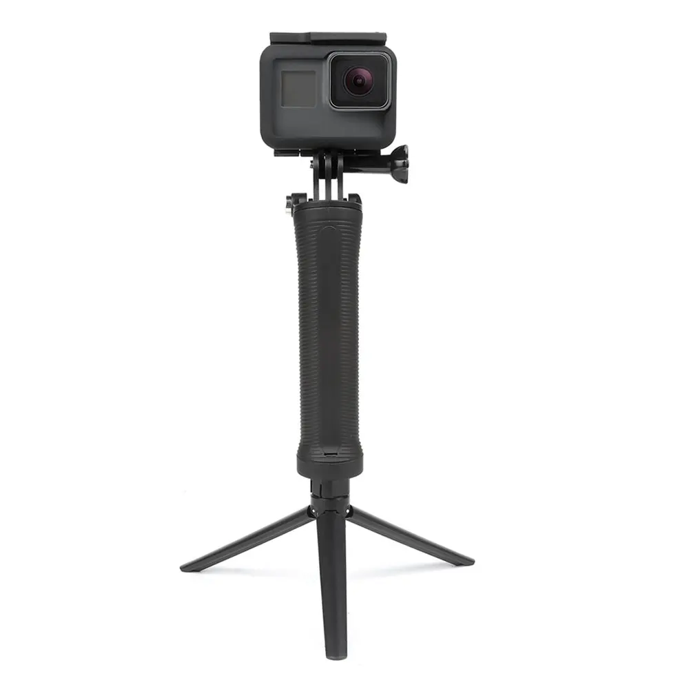 Штатив монопод складной с 3 вариантами крепления для GoPro Hero 7/6/5 SJCAM SJ6 SJ7 SJ5000 Yi