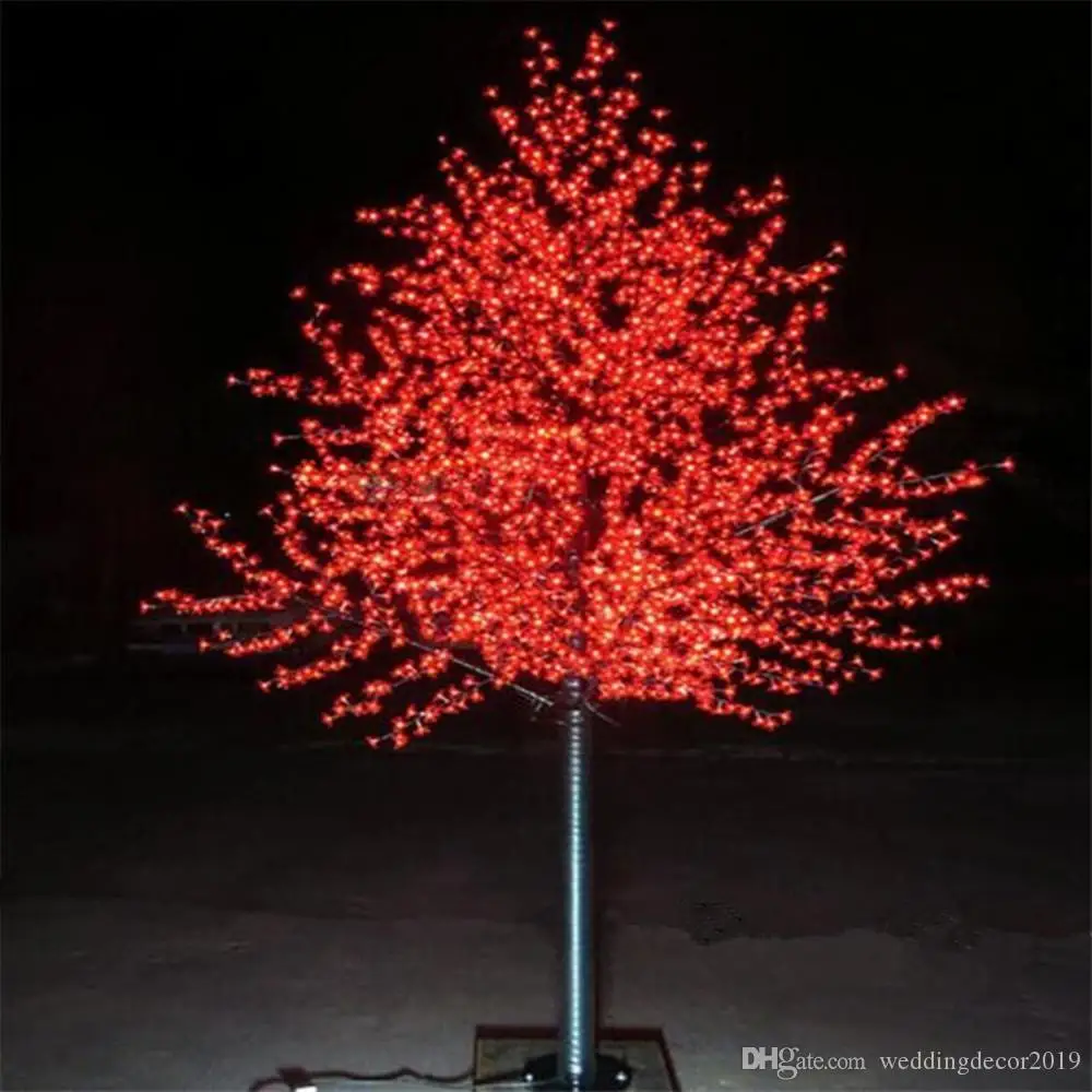 

Wedding Xmas LED Cherry Blossom Trees Light 0.8m 1.5m 2m Available Home Outdoor Garden Landscape Decoration Lamp Multi Colors