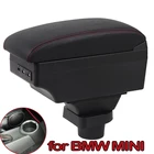 Для MINI Cooper R50 R52 R53 R56 R57 R58 F55 F56 F57 Countryman R60 F60 центральный подлокотник коробка для хранения аксессуары для модификации